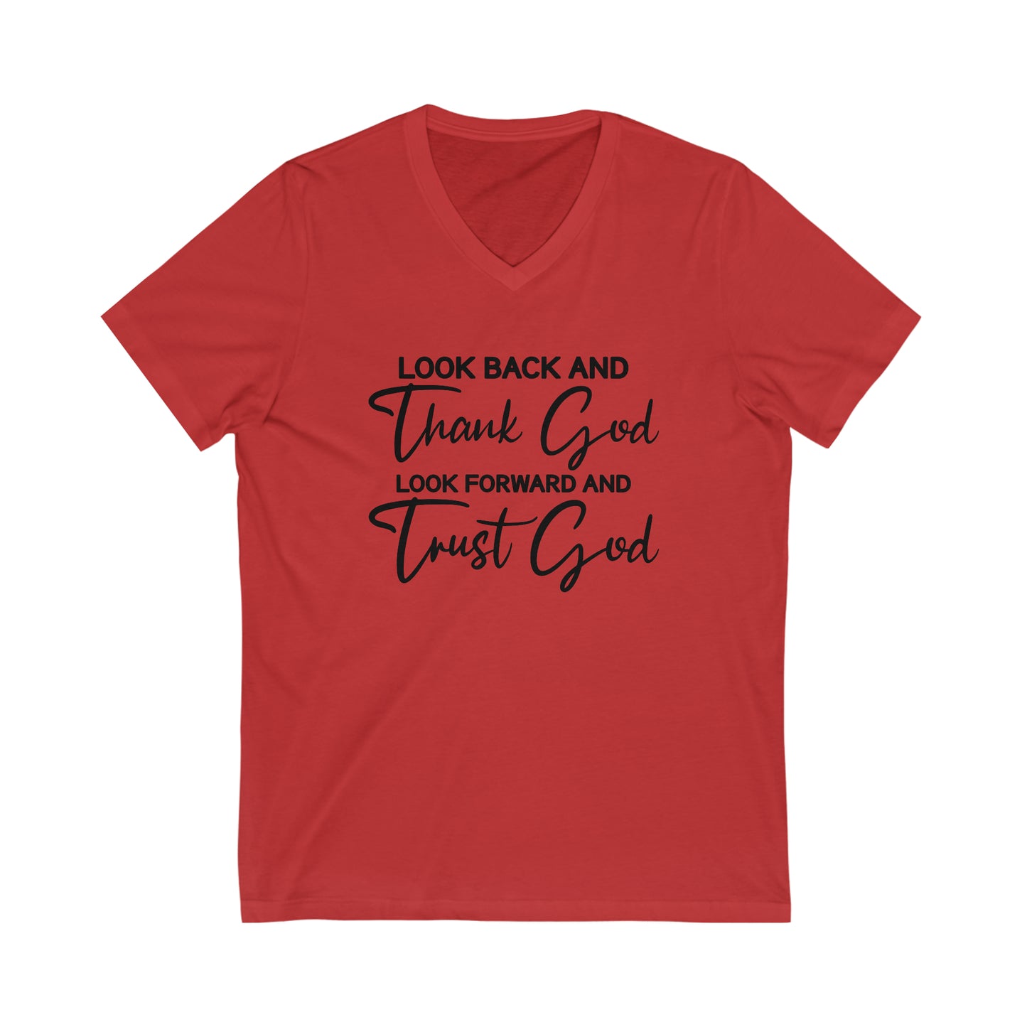 Trust God Short Sleeve V-Neck Tee