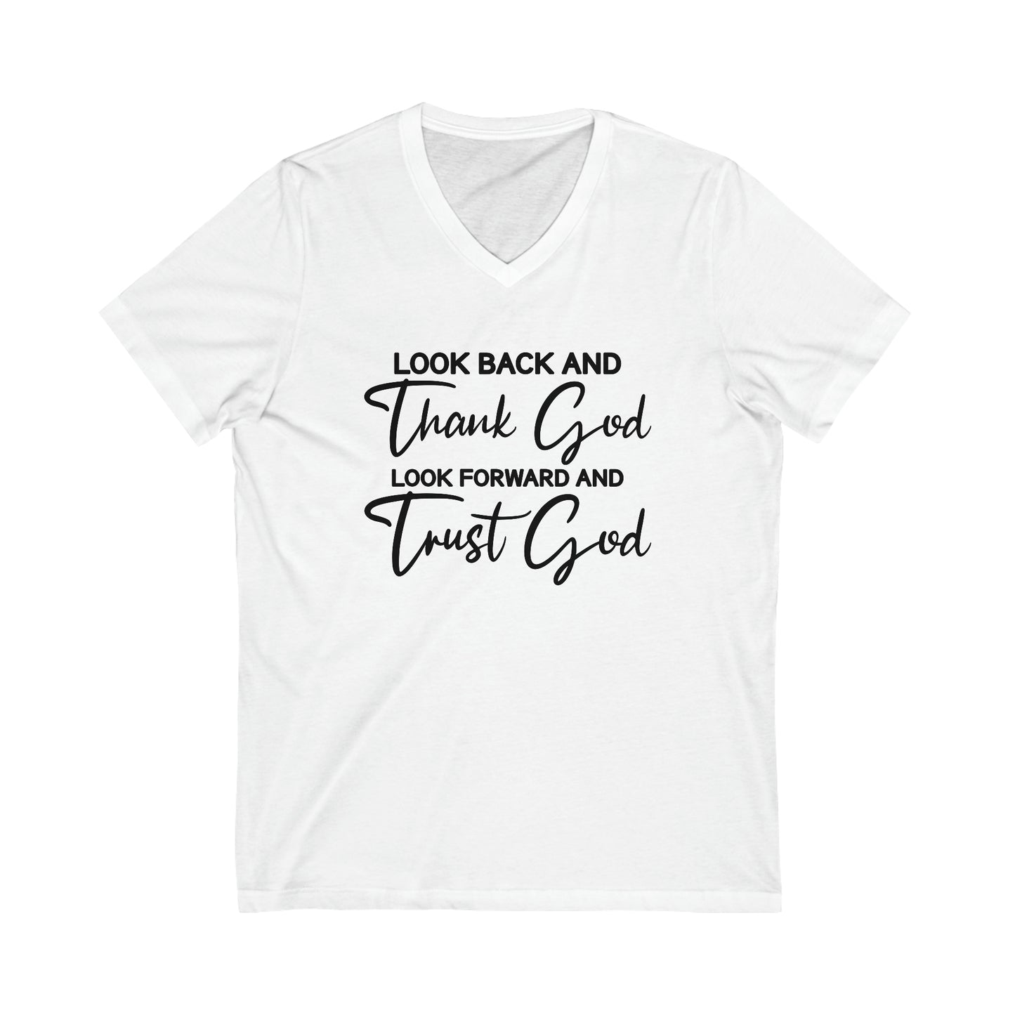 Trust God Short Sleeve V-Neck Tee