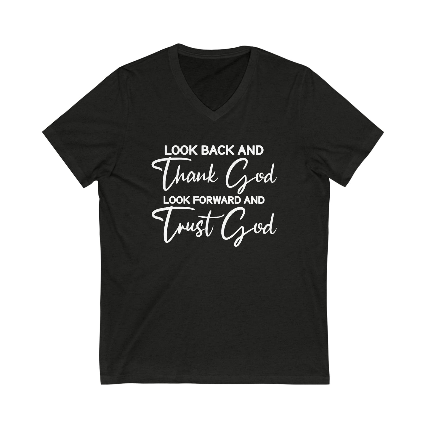 Trust God Short Sleeve V-Neck Tee