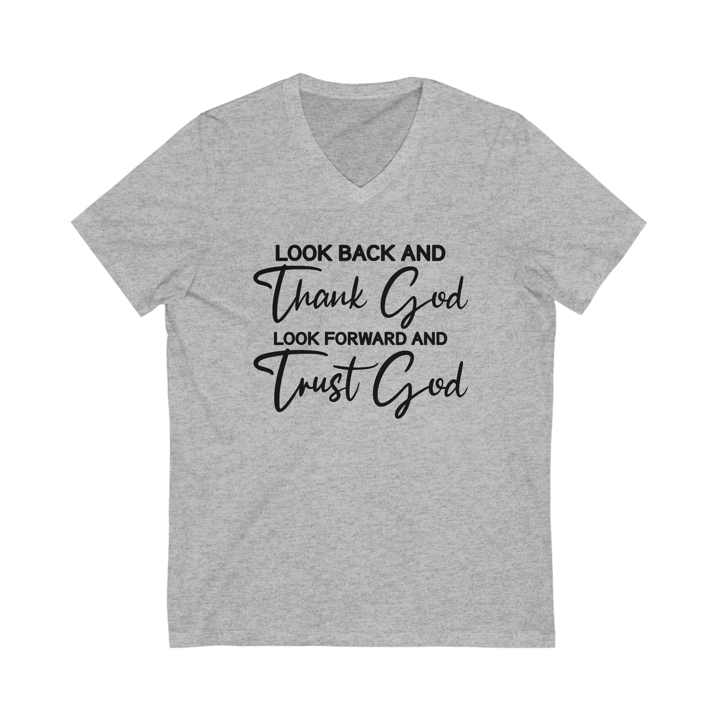 Trust God Short Sleeve V-Neck Tee