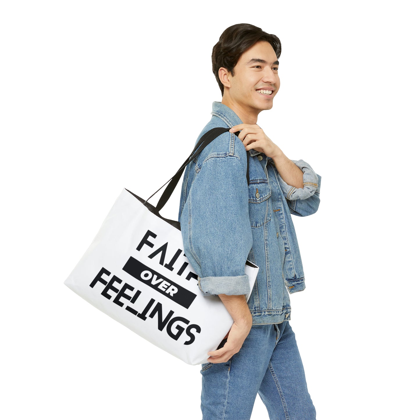 Faith Over Feelings Weekender Tote Bag