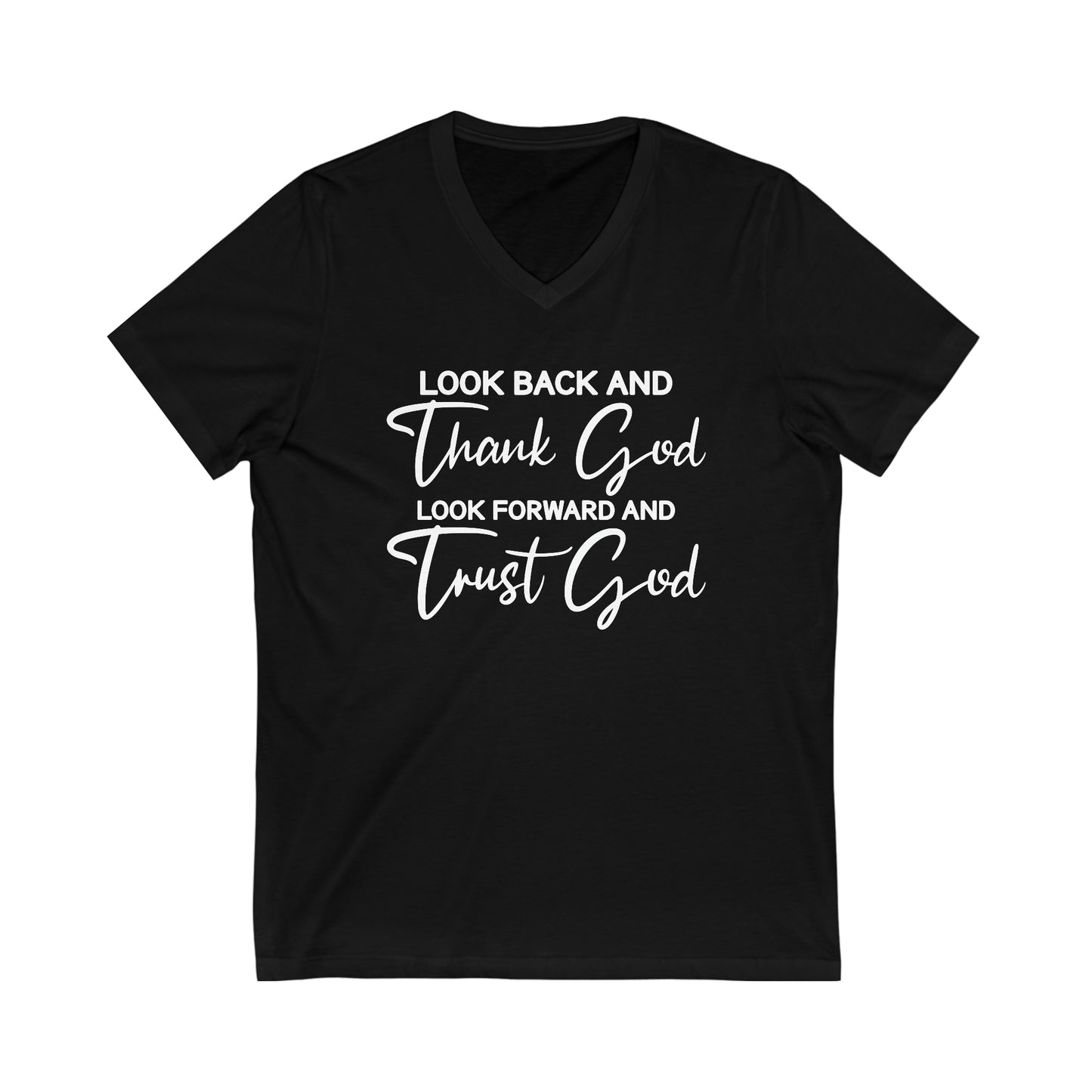 Trust God Short Sleeve V-Neck Tee