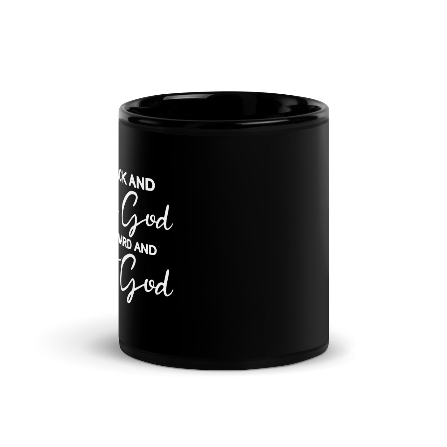 Trust God Black Coffee Mug