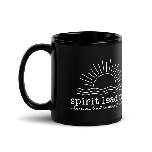 Spirit Lead Me Black Coffee Mug