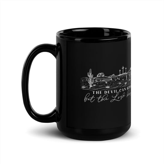 The Devil Can Scrap, But The Lord Has Won Black Coffee Mug