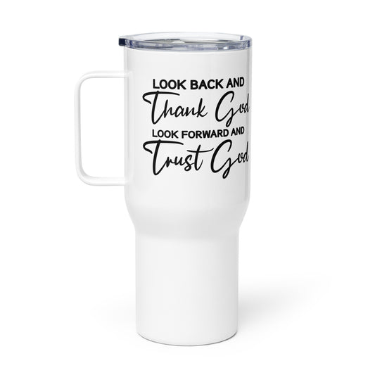 Trust God Travel mug with a handle