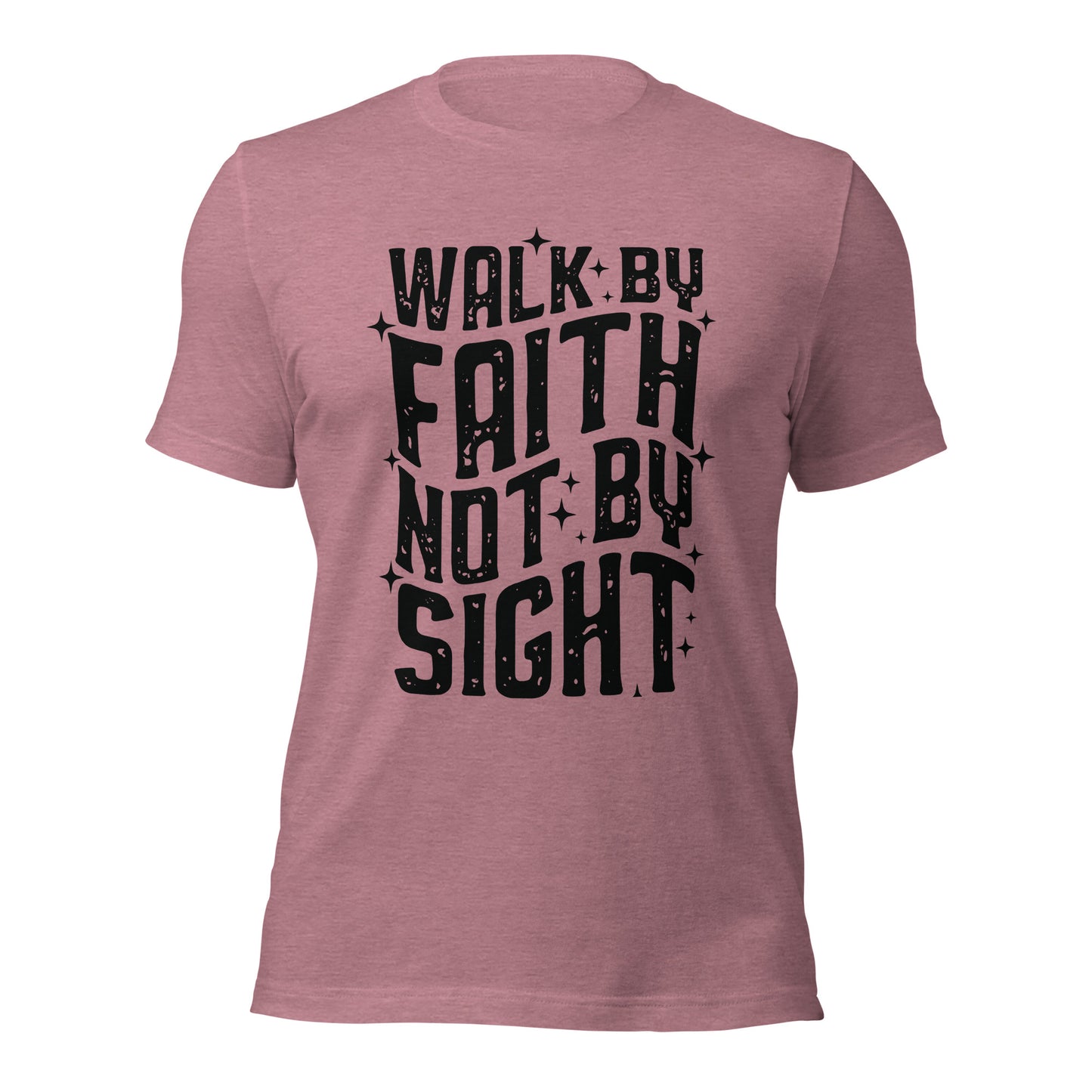 Walk By Faith, Not By Sight ( Front Design)Unisex t-shirt