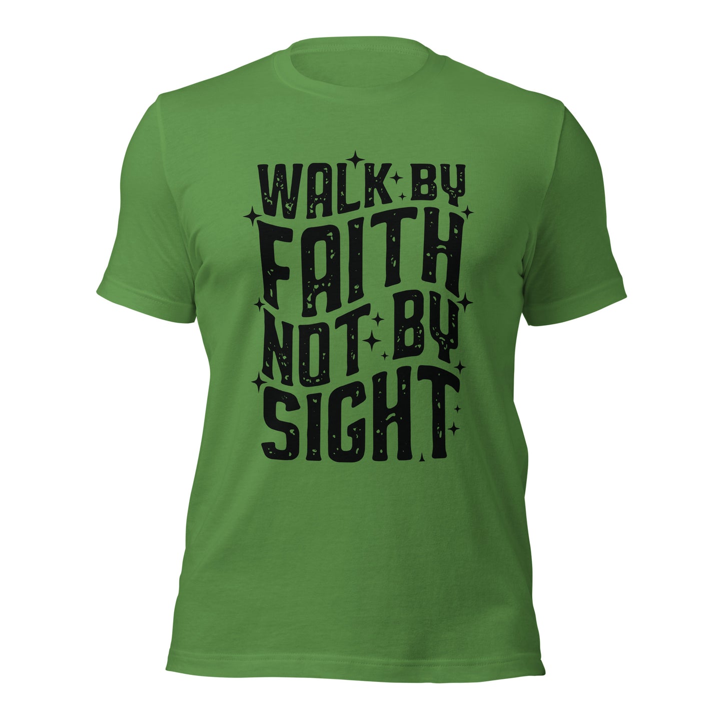 Walk By Faith, Not By Sight ( Front Design)Unisex t-shirt