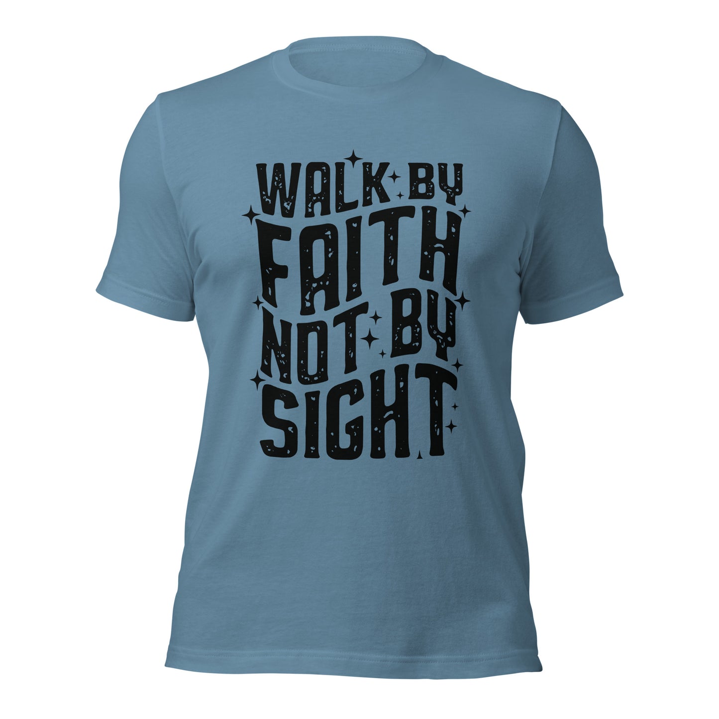 Walk By Faith, Not By Sight ( Front Design)Unisex t-shirt