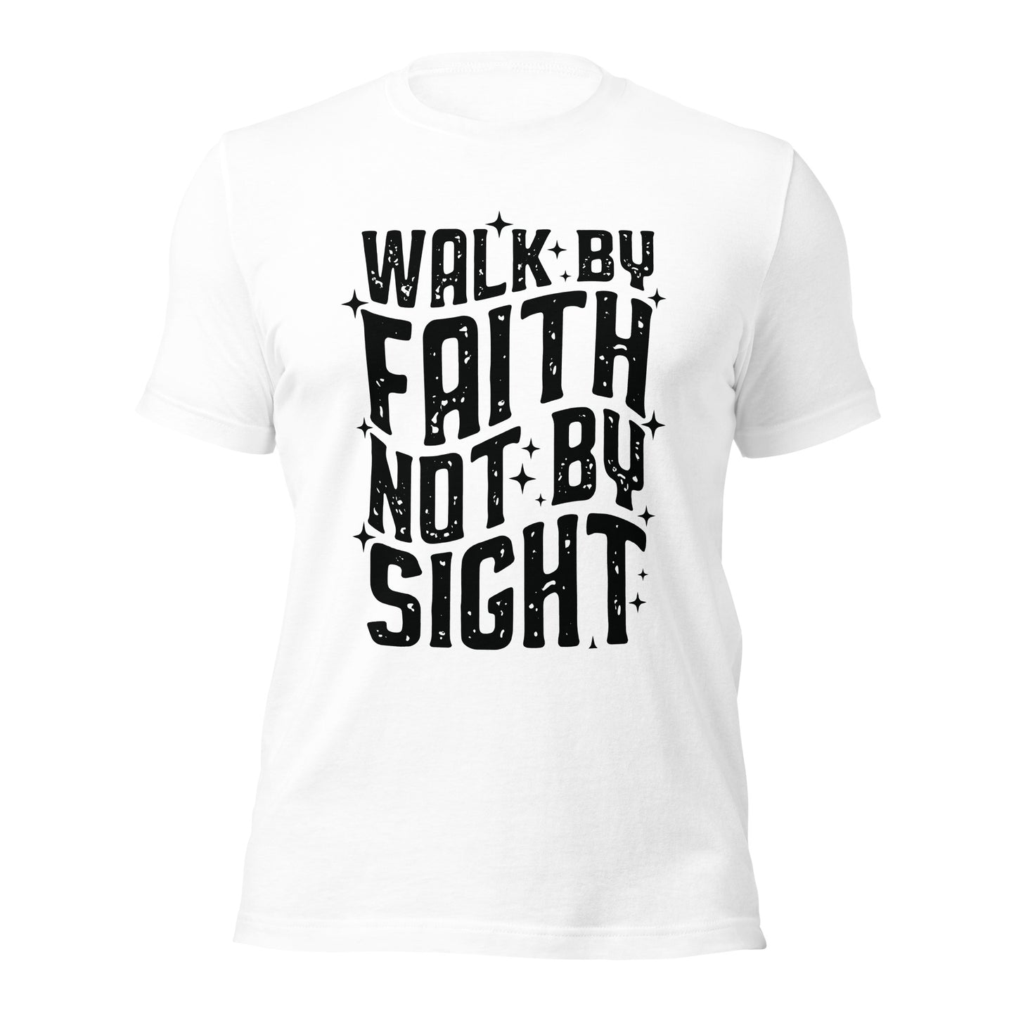 Walk By Faith, Not By Sight ( Front Design)Unisex t-shirt