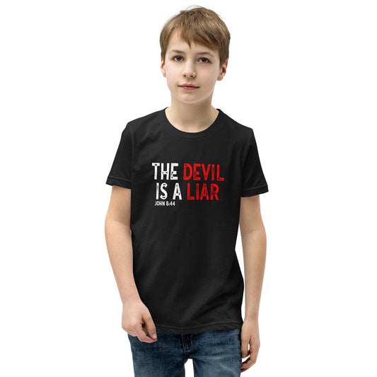 The Devil Is A Liar Youth Short Sleeve T-Shirt