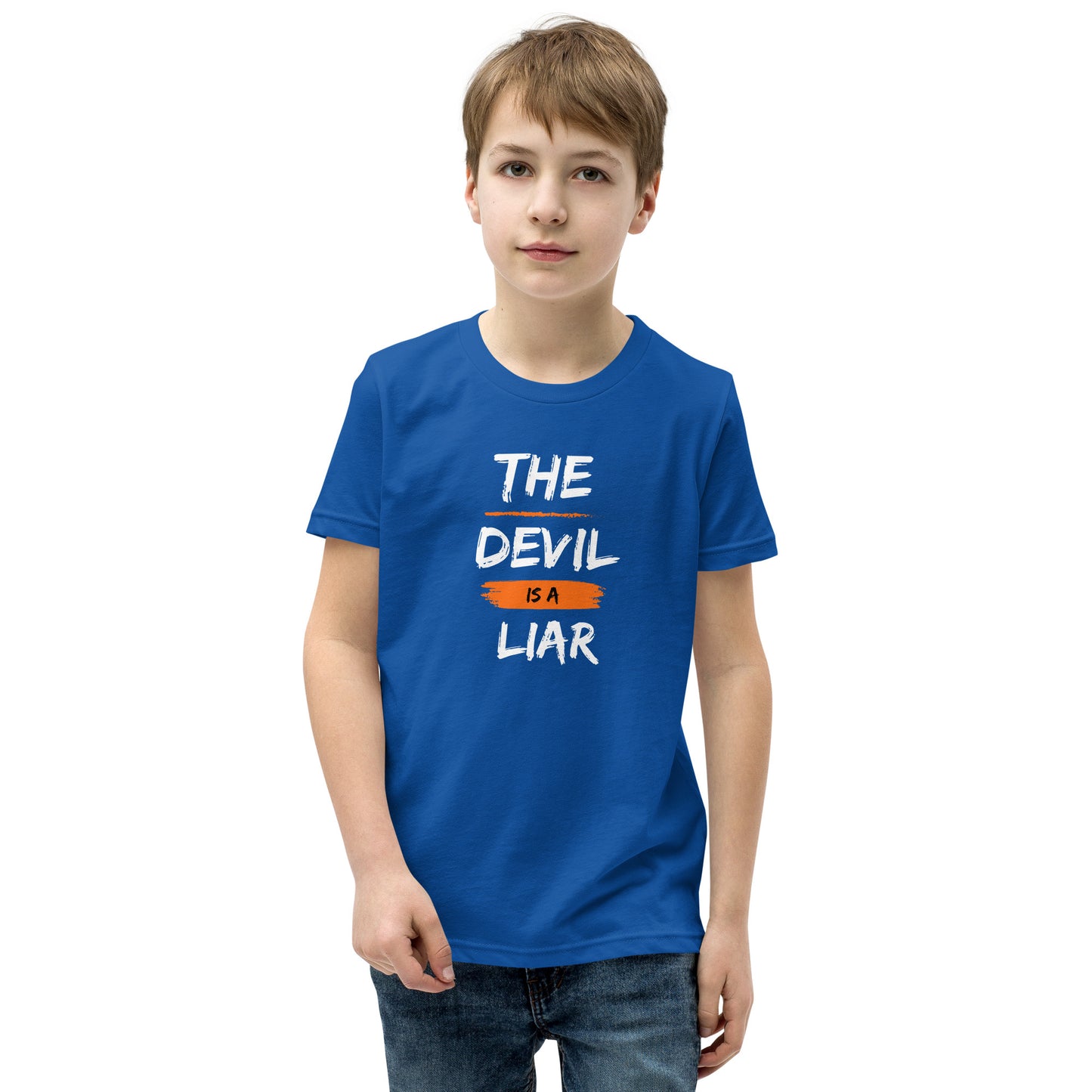 The Devil Is A Liar Youth Short Sleeve T-Shirt