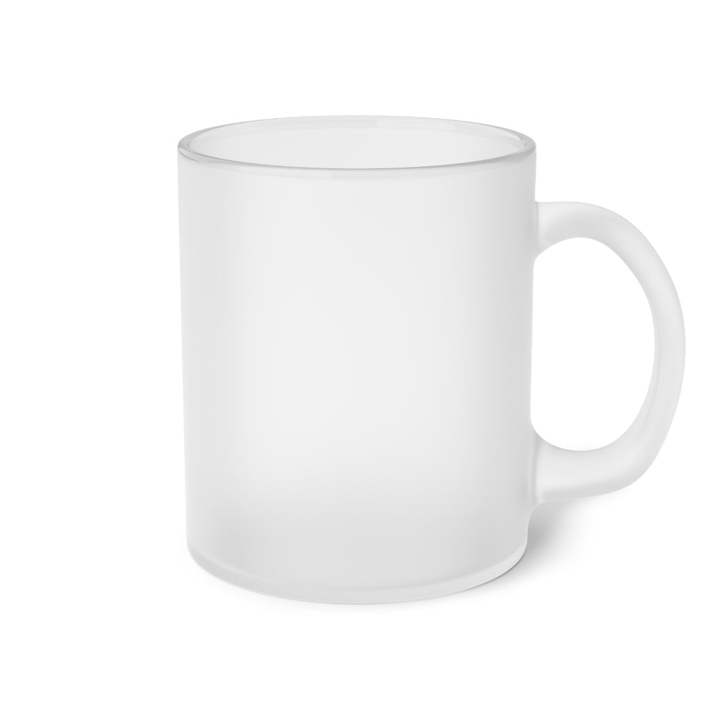 Walk By Faith Frosted Glass Mug