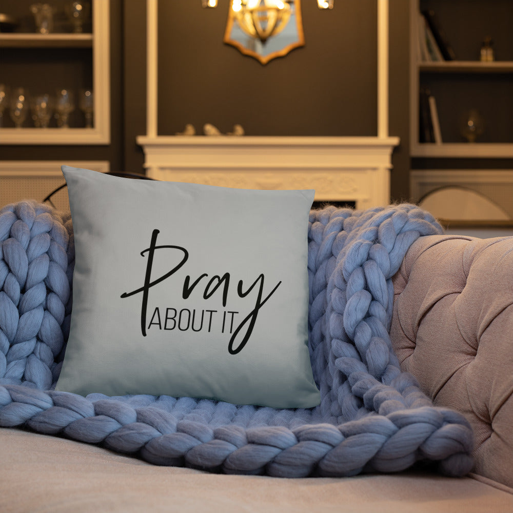 Pray About It Throw Pillow