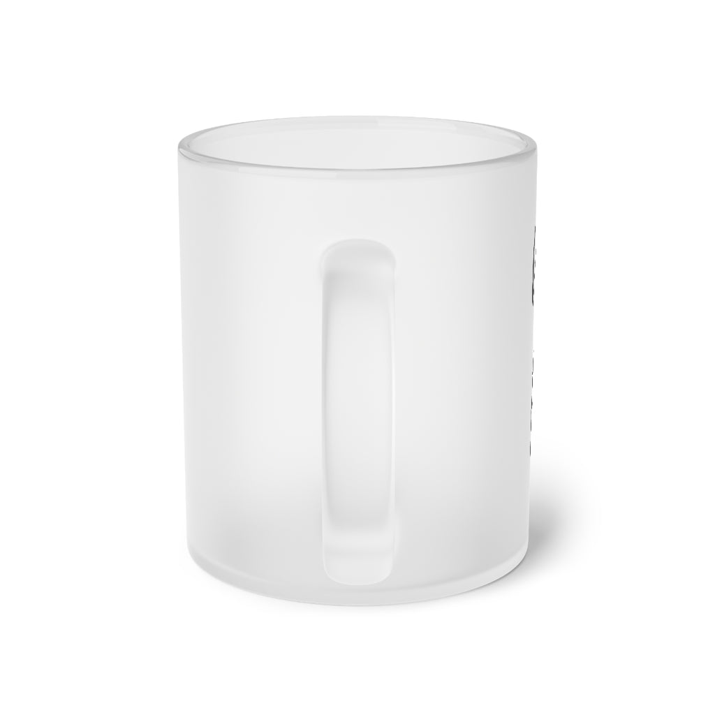 Walk By Faith Frosted Glass Mug