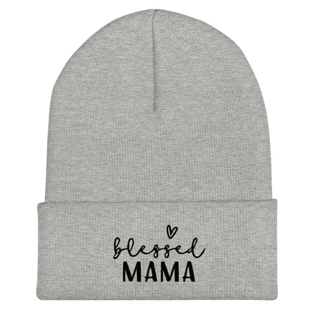 Blessed Mama Cuffed Beanie