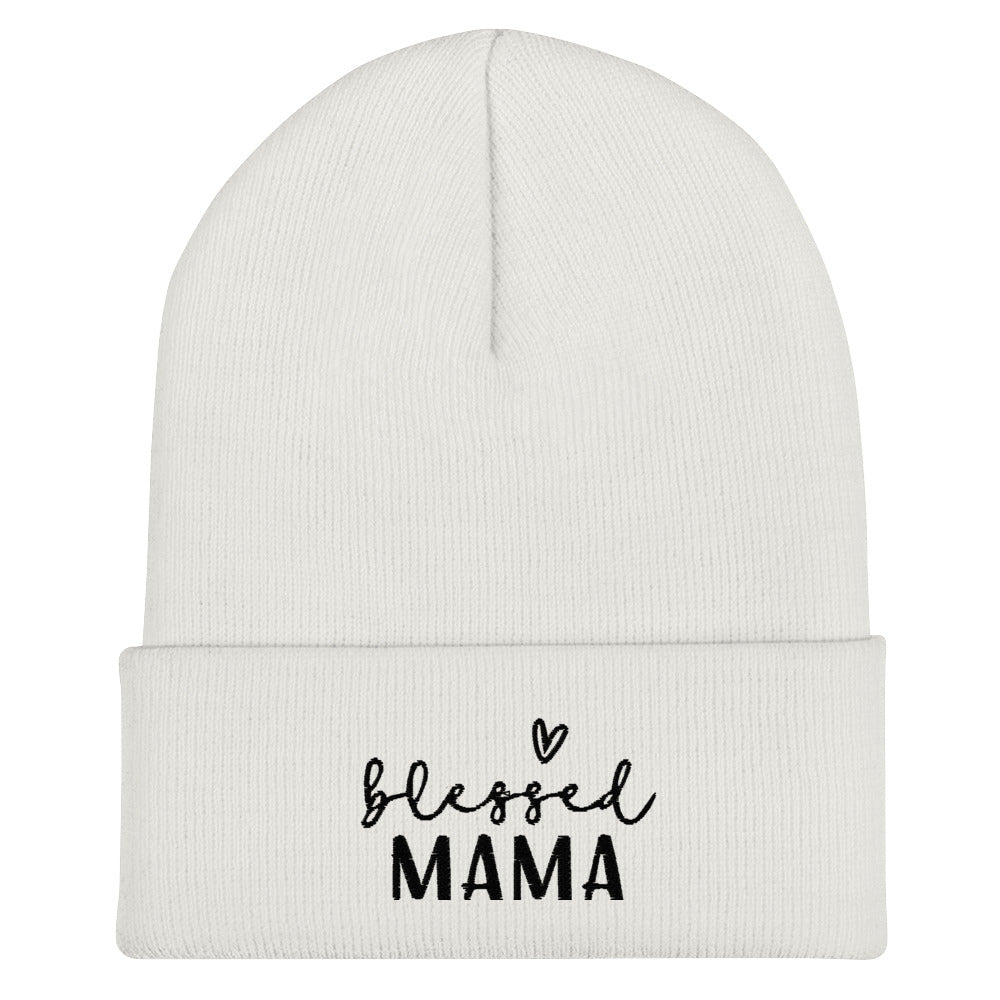 Blessed Mama Cuffed Beanie