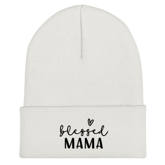 Blessed Mama Cuffed Beanie