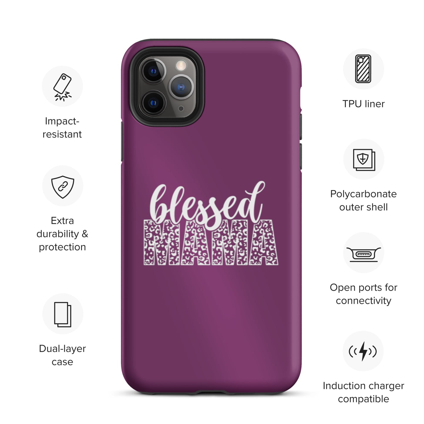 Blessed Mama Custom Tough iPhone case