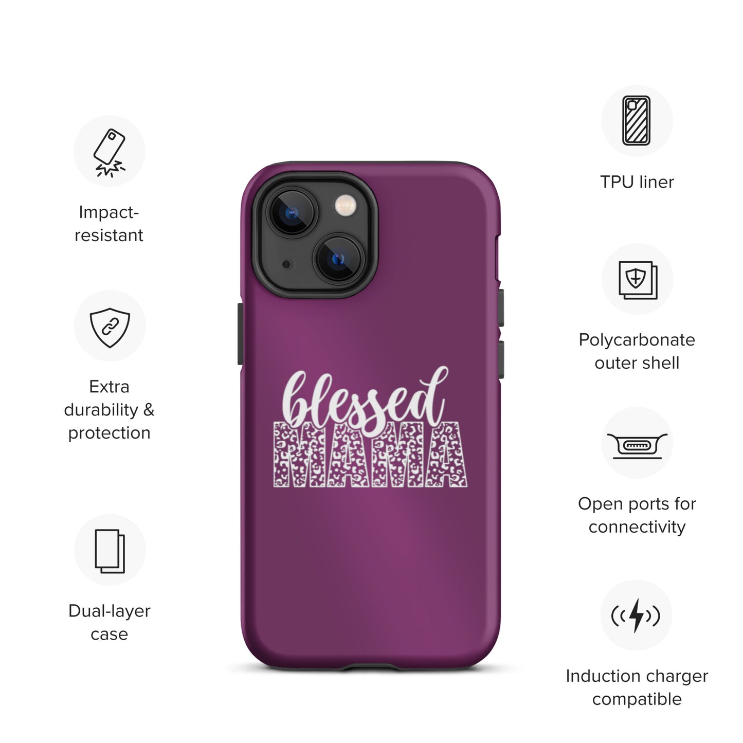 Blessed Mama Custom Tough iPhone case