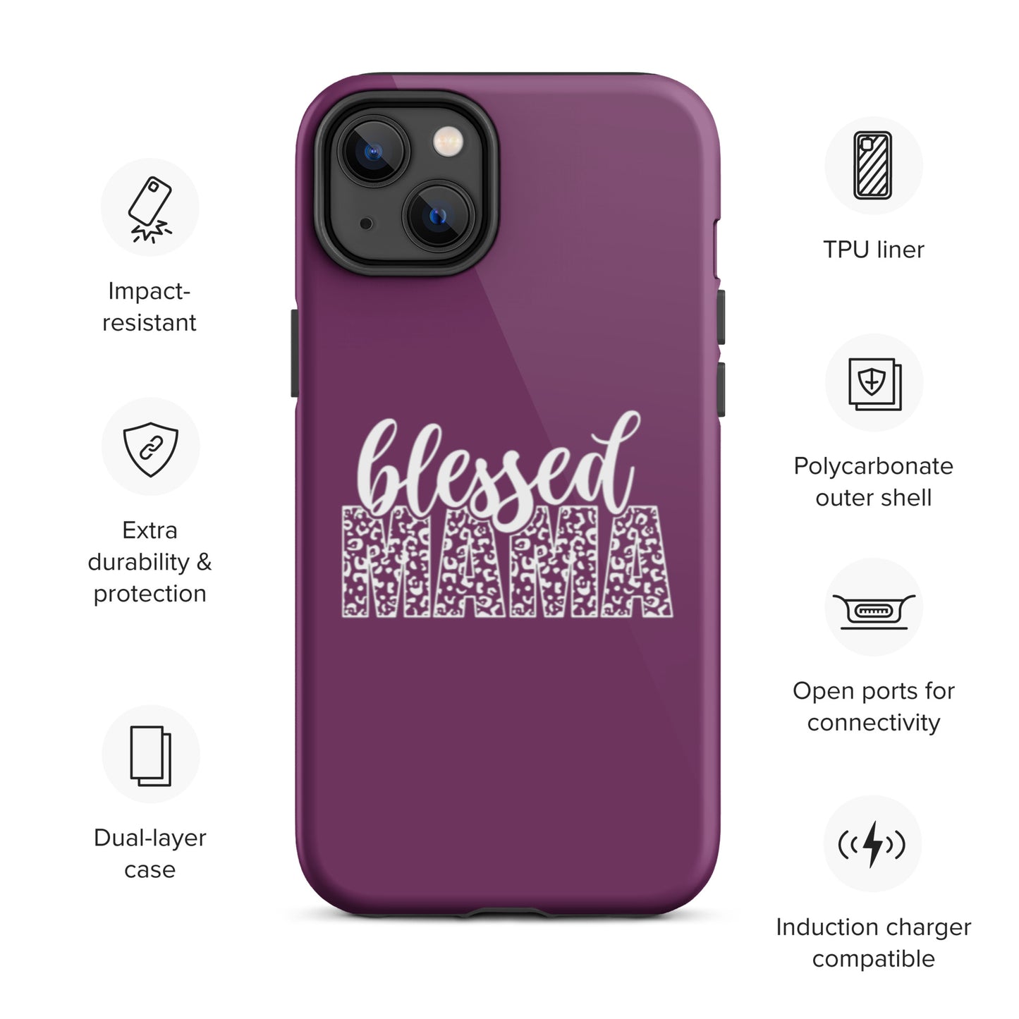 Blessed Mama Custom Tough iPhone case