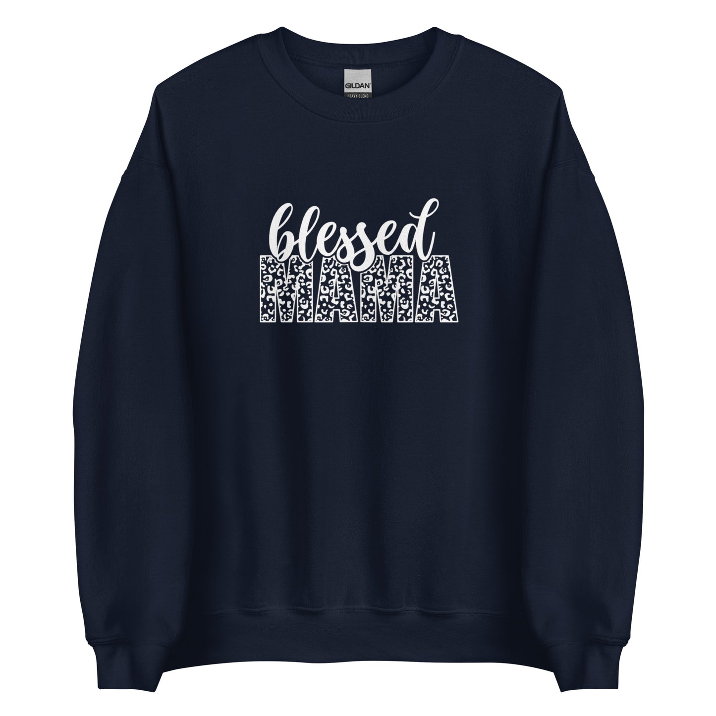 Blessed Mama Leopard Print Sweatshirt