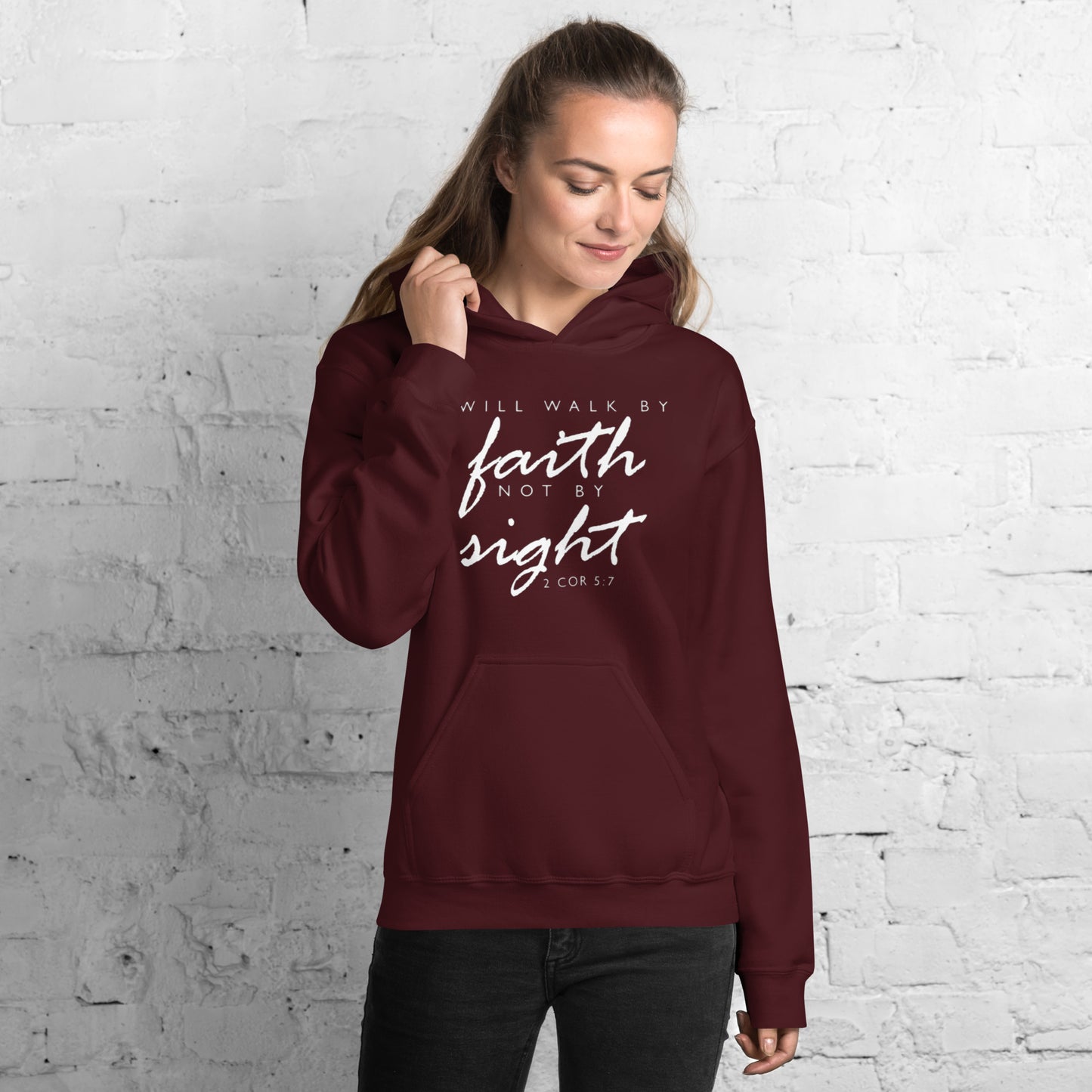 Walk By Faith Unisex Hoodie