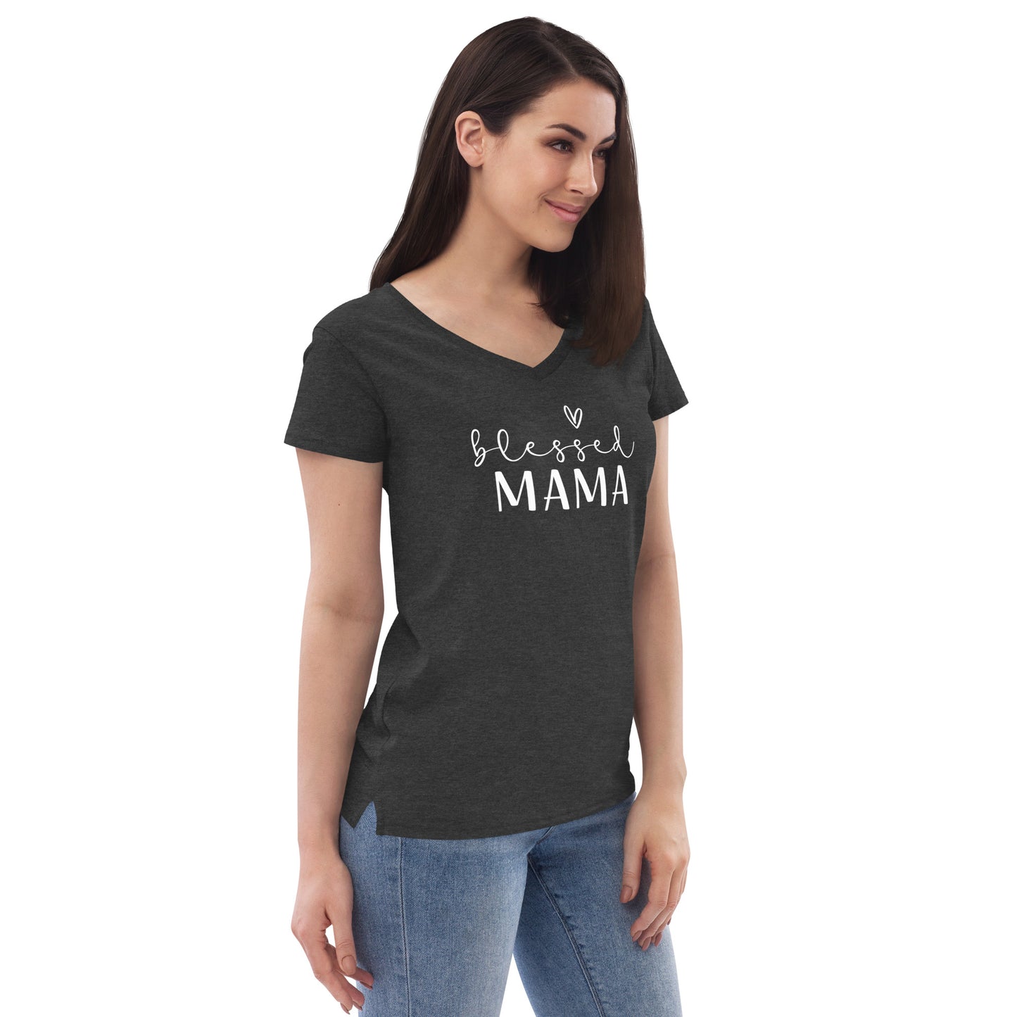 Blessed Mama Women’s v-neck t-shirt