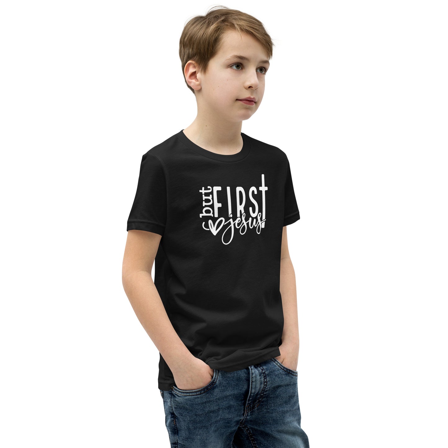 But First Jesus Youth Short Sleeve T-Shirt