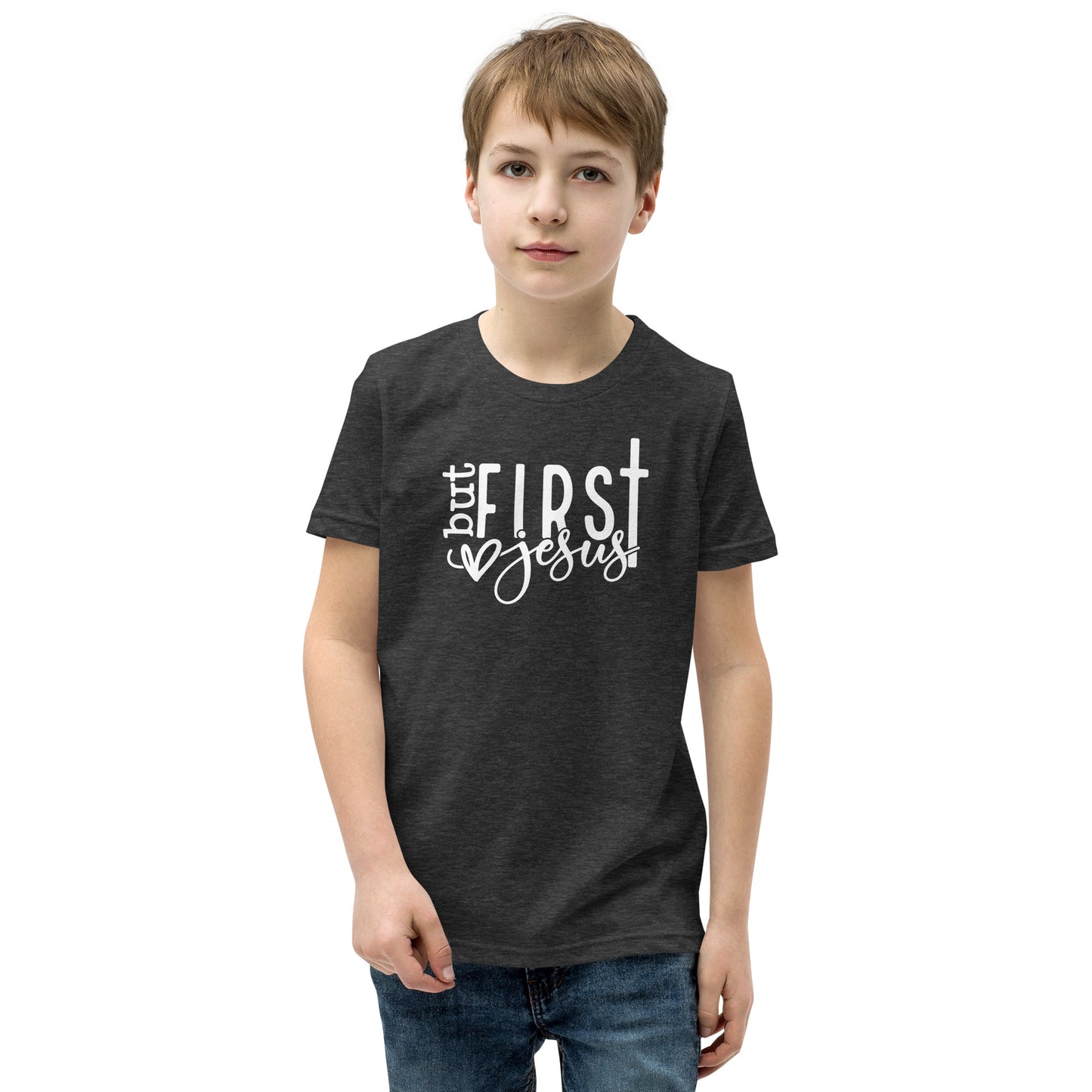 But First Jesus Youth Short Sleeve T-Shirt