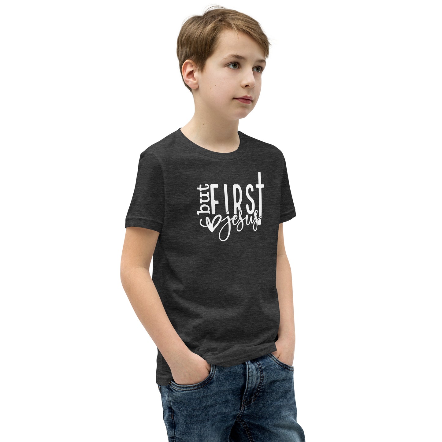 But First Jesus Youth Short Sleeve T-Shirt