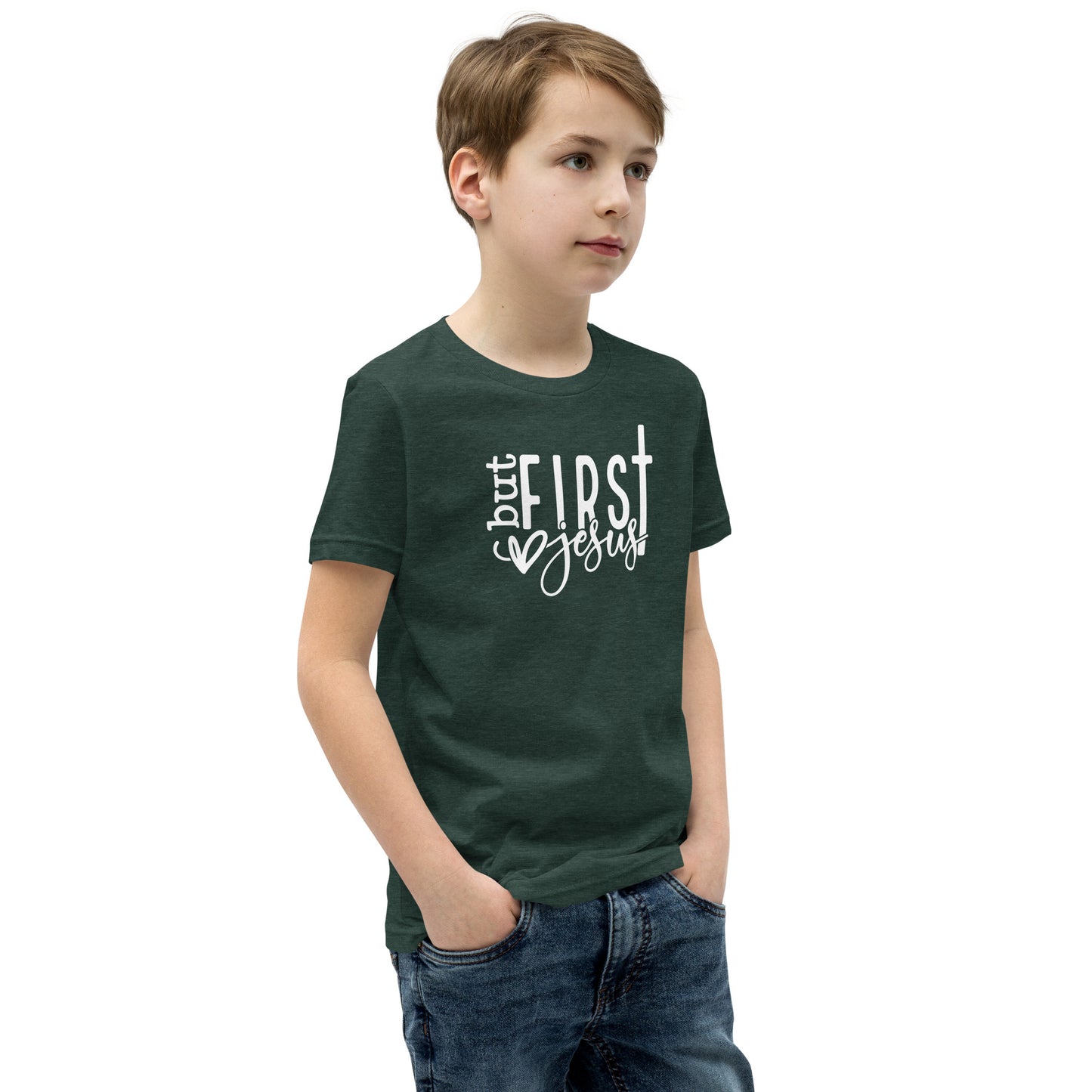 But First Jesus Youth Short Sleeve T-Shirt